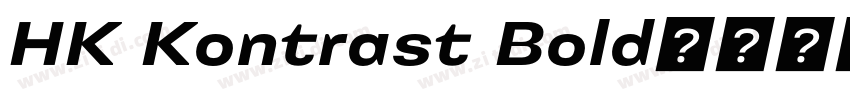 HK Kontrast Bold字体转换